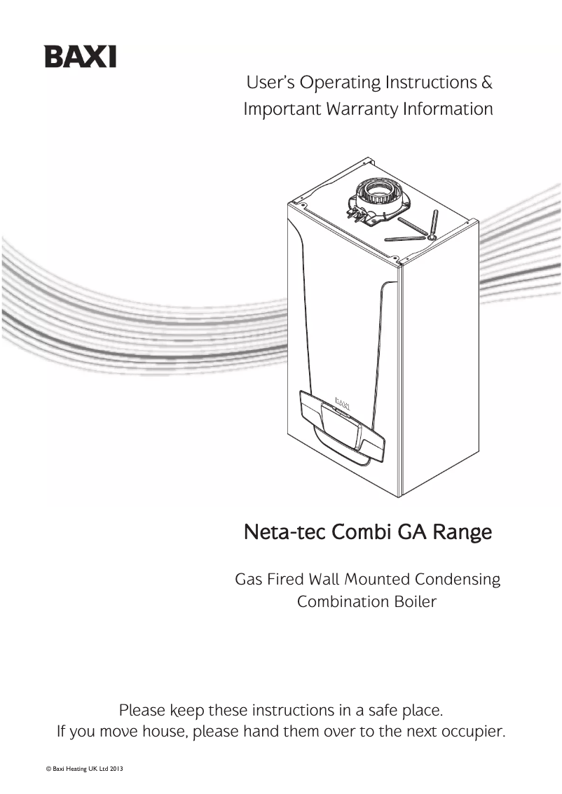 Imagen de la primera página del manual del dispositivo Neta-tec Combi 33 GA