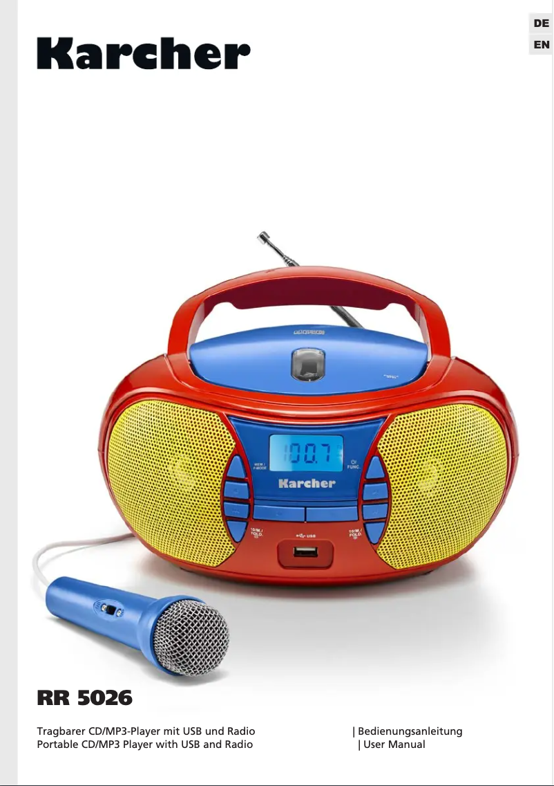 Page 1 de la notice Manuel utilisateur Kärcher RR 5026