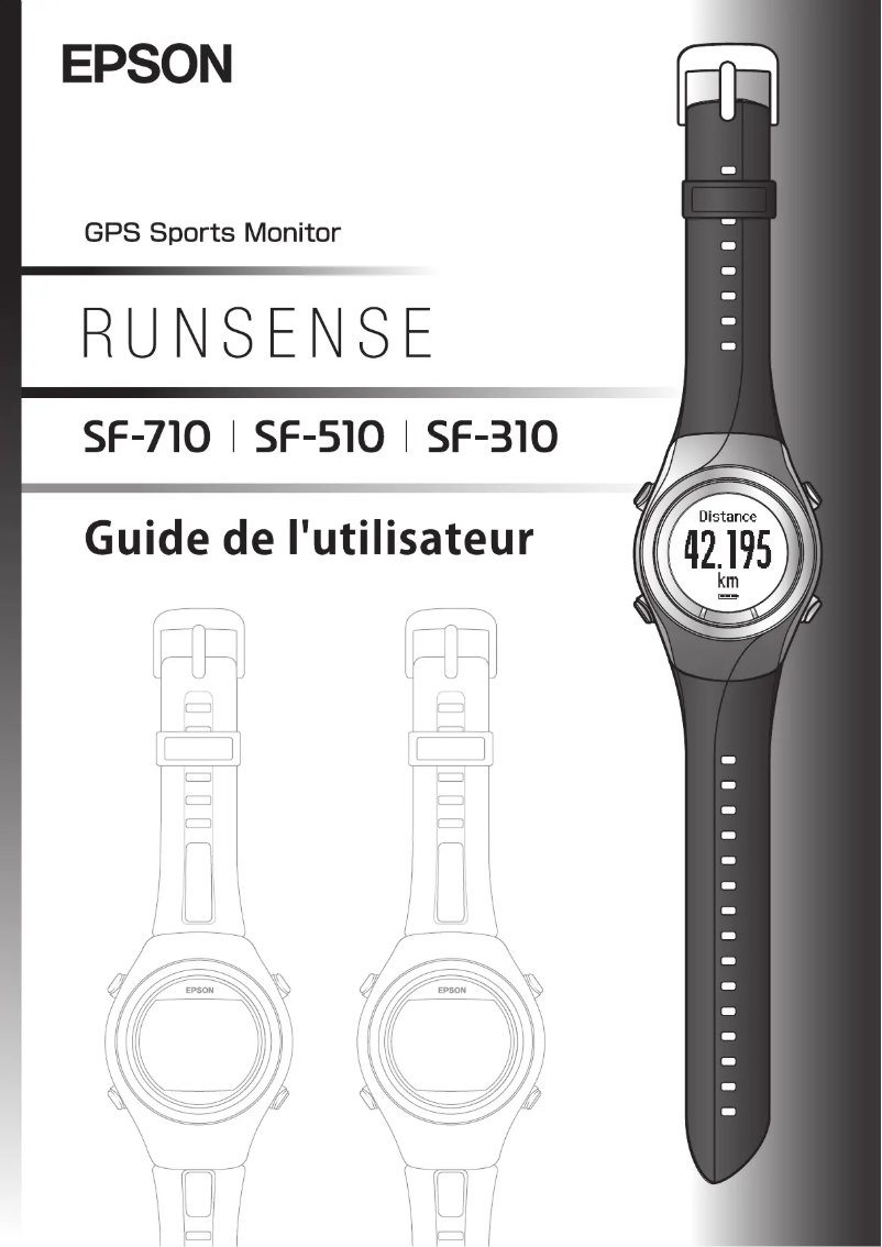 Image de la première page du manuel de l'appareil Runsense SF-310