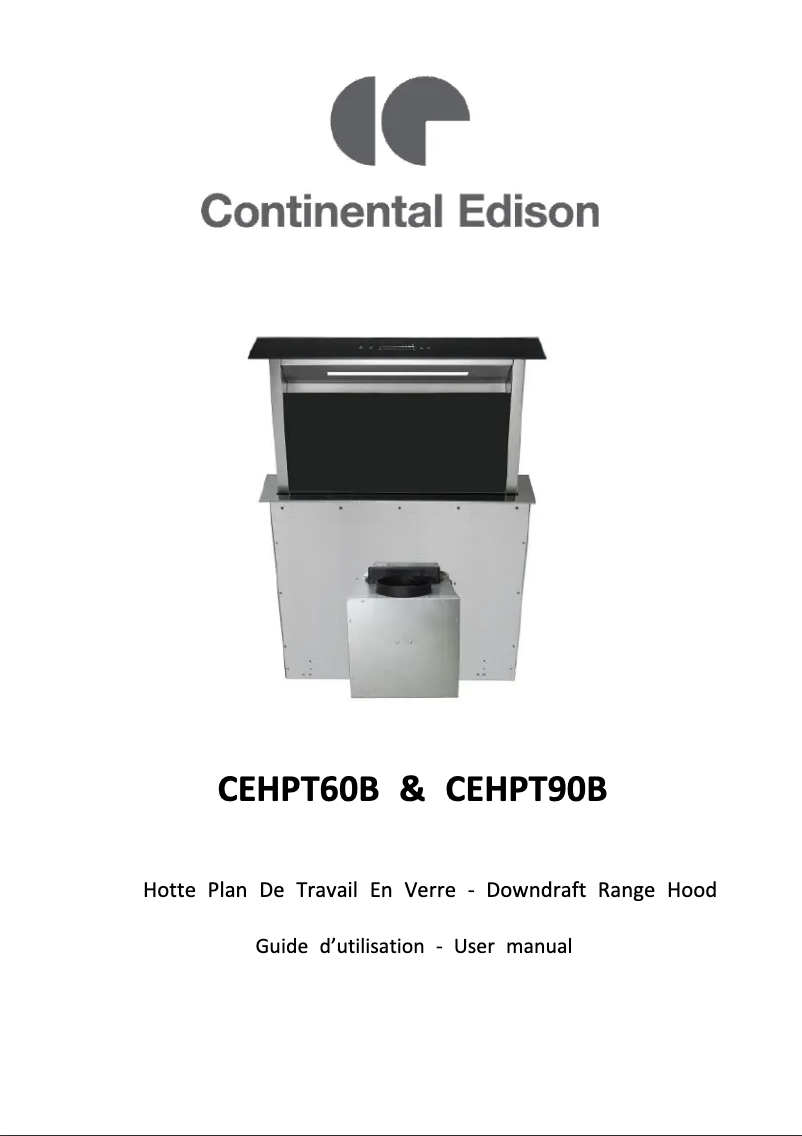 Page n°1 - Manuel utilisateur Continental Edison CEHPT90B