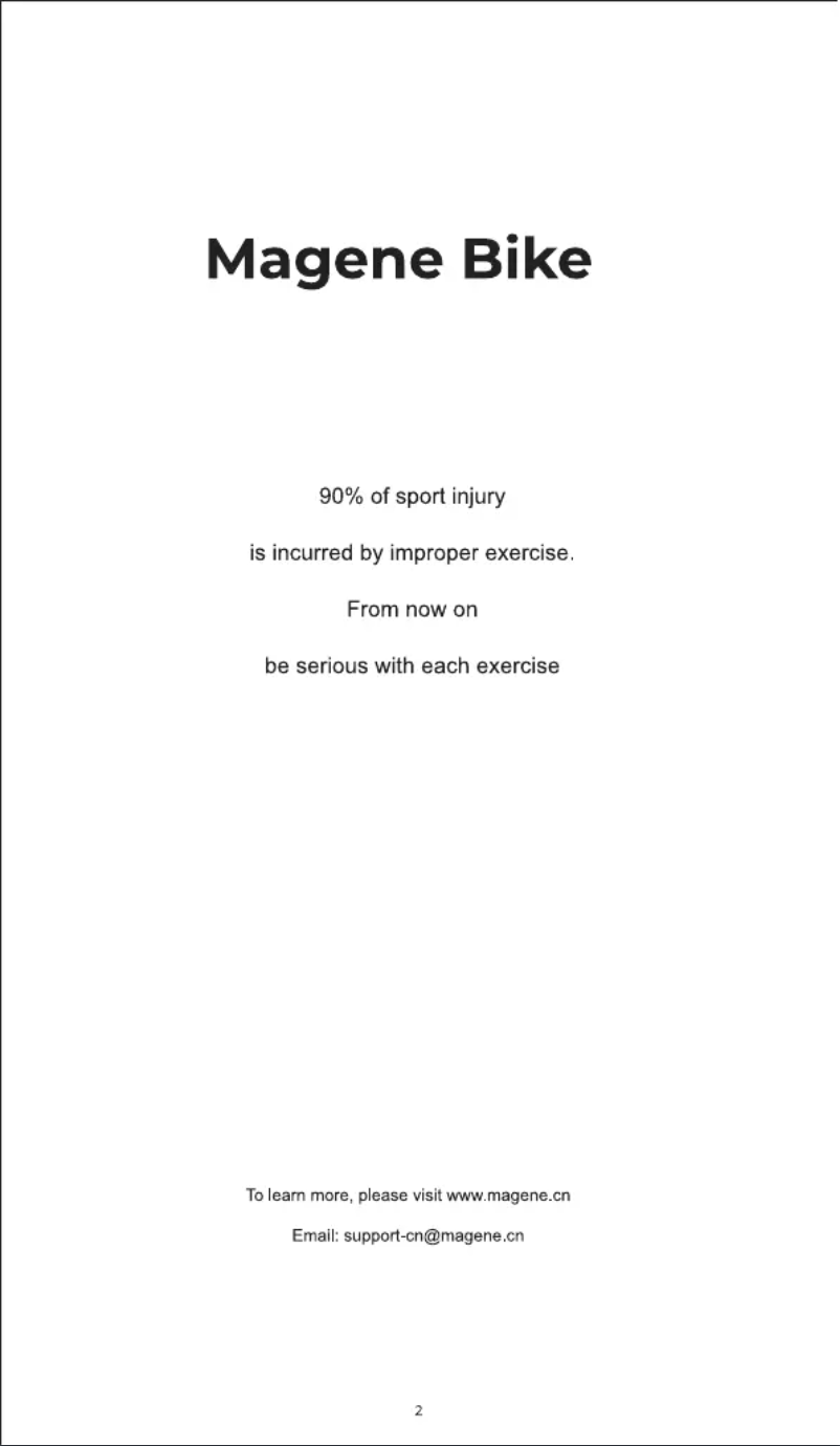 Page 1 de la notice Manuel utilisateur Magene G801