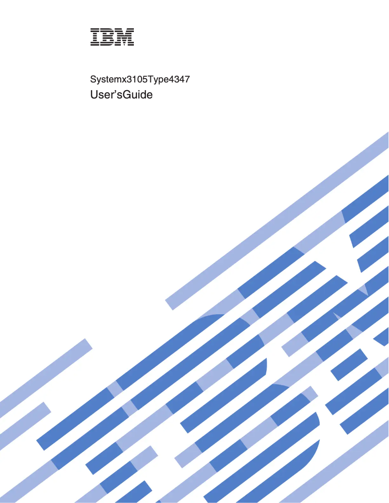 Page 1 de la notice Manuel utilisateur Lenovo System x3105