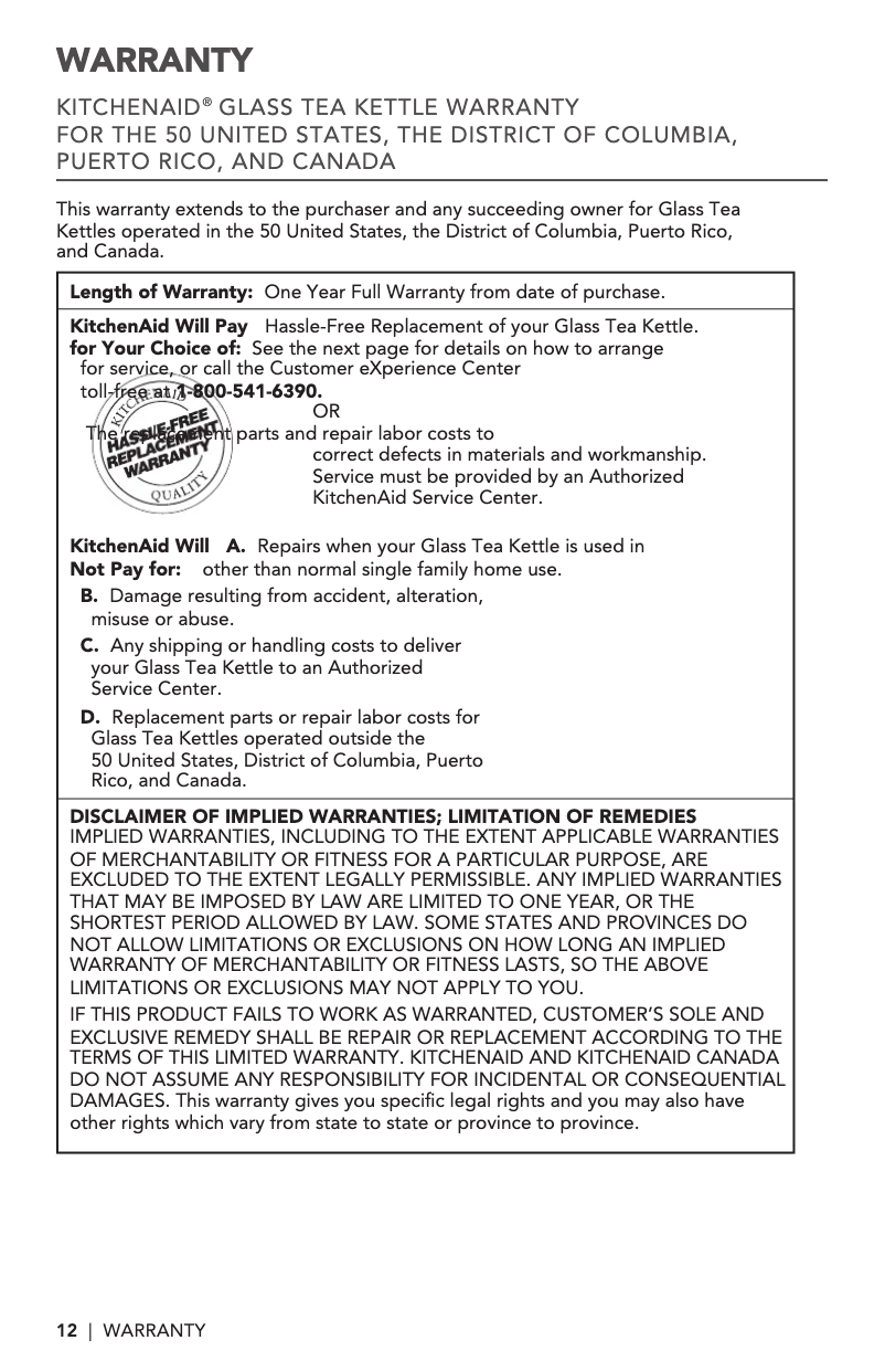 Image de la première page du manuel de l'appareil KEK1322SS