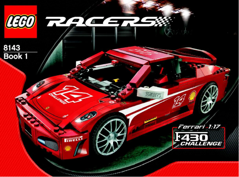 Page 1 de la notice Manuel utilisateur Lego Ferrari F430 Challenge