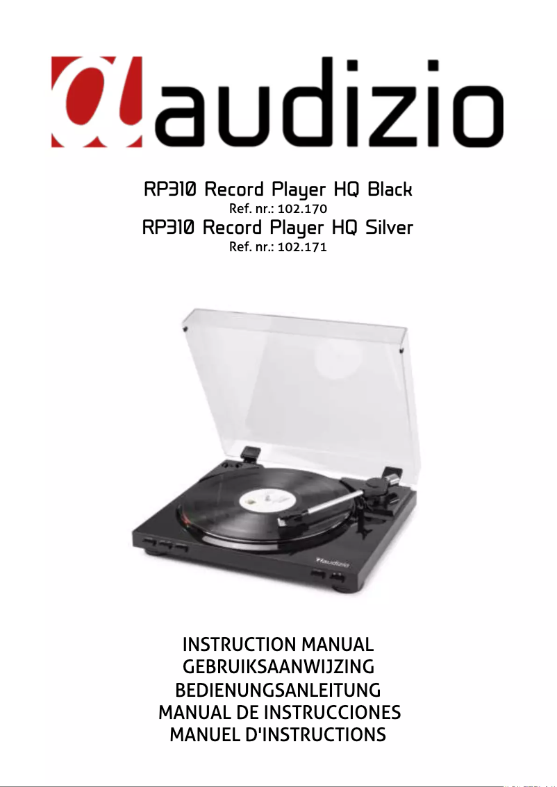 Page 1 de la notice Manuel utilisateur Audizio RP315