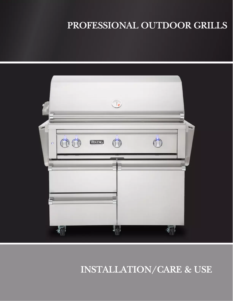 Page 1 de la notice Instructions / montage Viking VQGI5541LSS