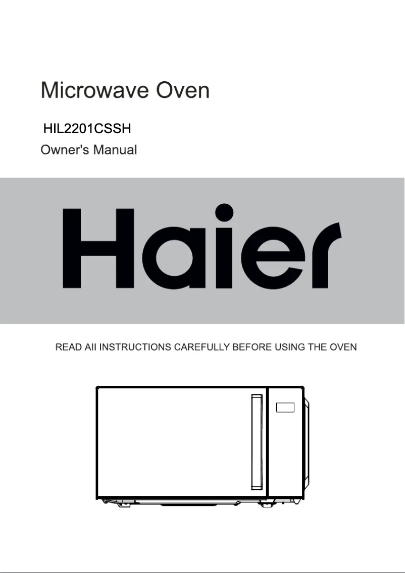 Page 1 de la notice Manuel utilisateur Haier HIL2201CSSH