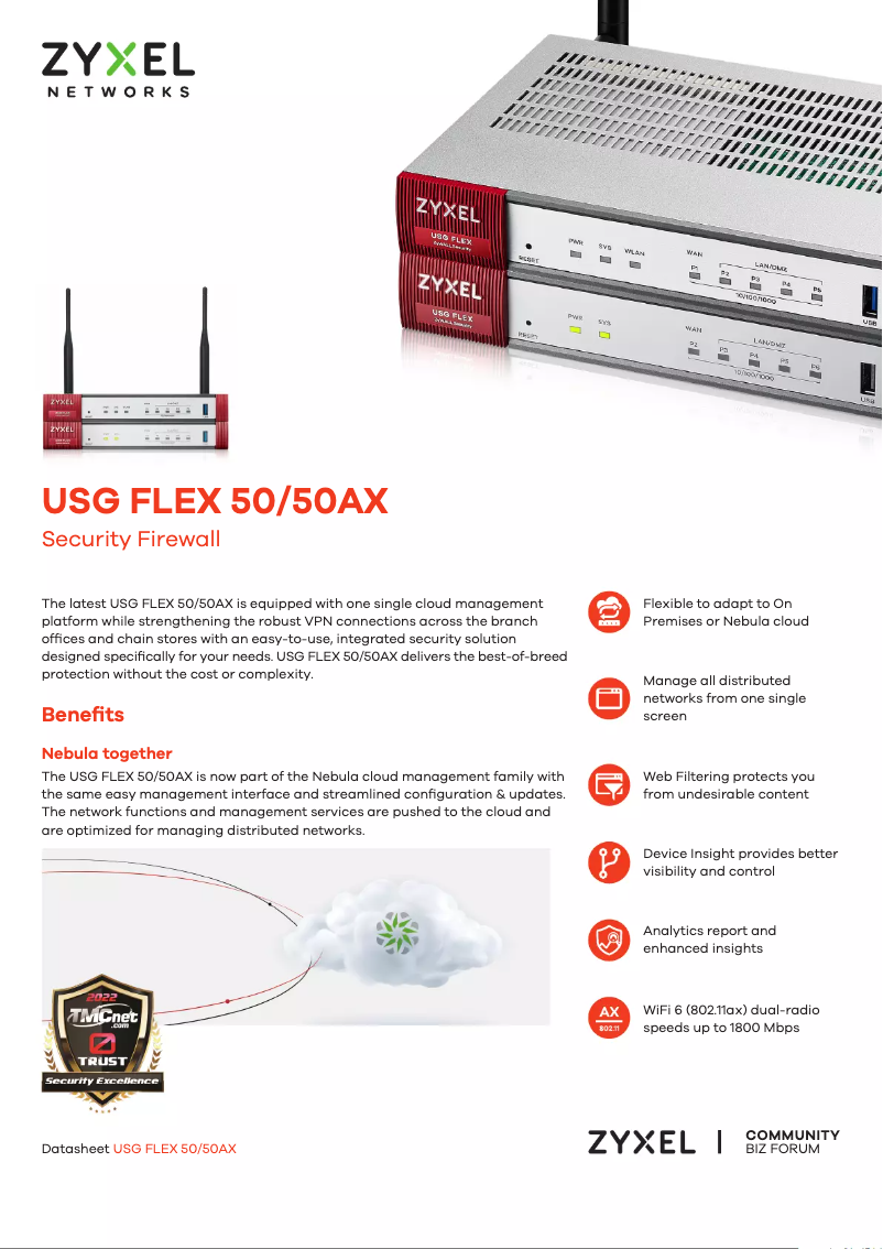 Image de la première page du manuel de l'appareil USG FLEX 50AX