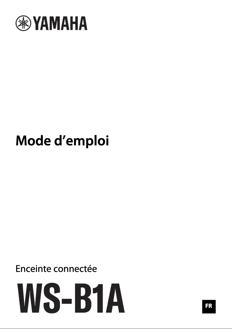 Image de la première page du manuel de l'appareil WS-B1A