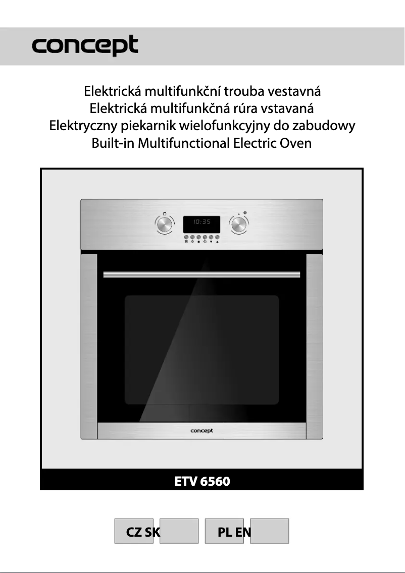 Page 1 de la notice Manuel utilisateur Concept ETV-6560