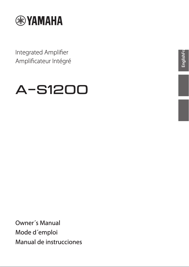 Page n°1 - Manuel utilisateur Yamaha A-S801