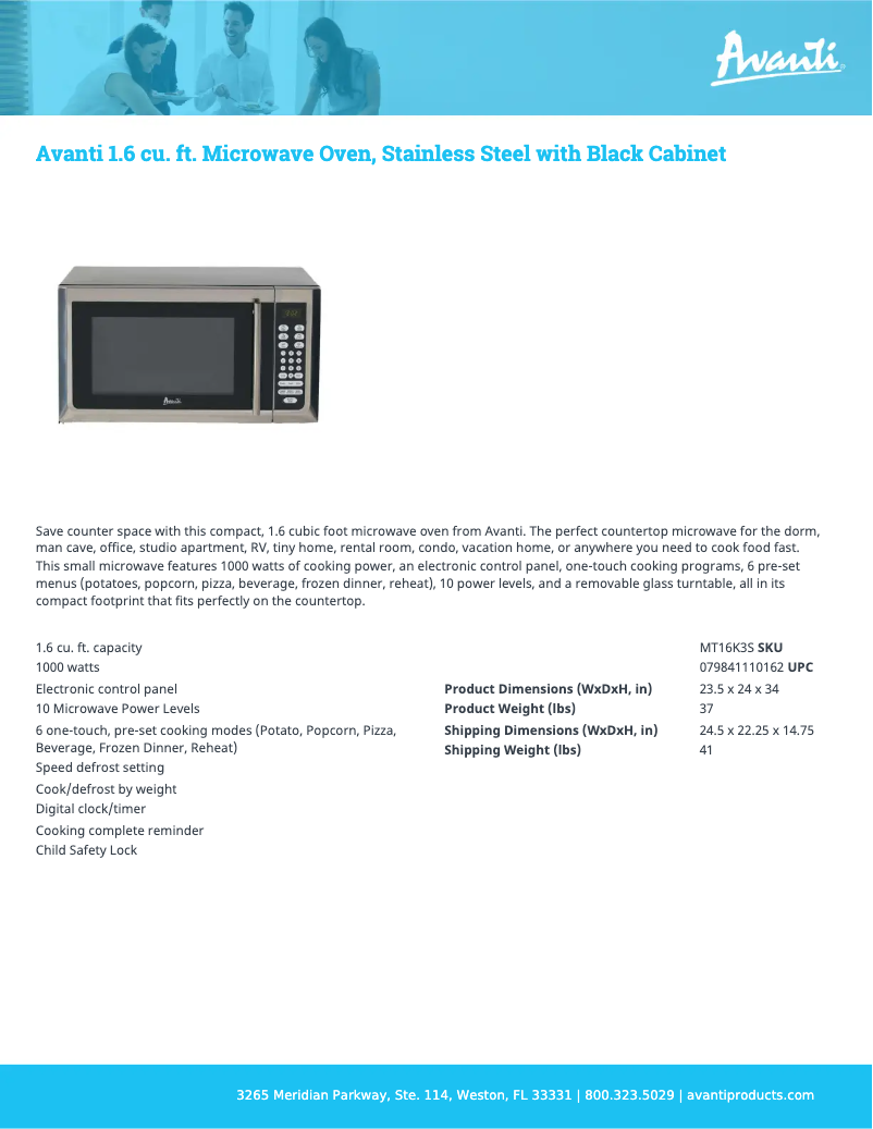 Image de la première page du manuel de l'appareil MT16K3S