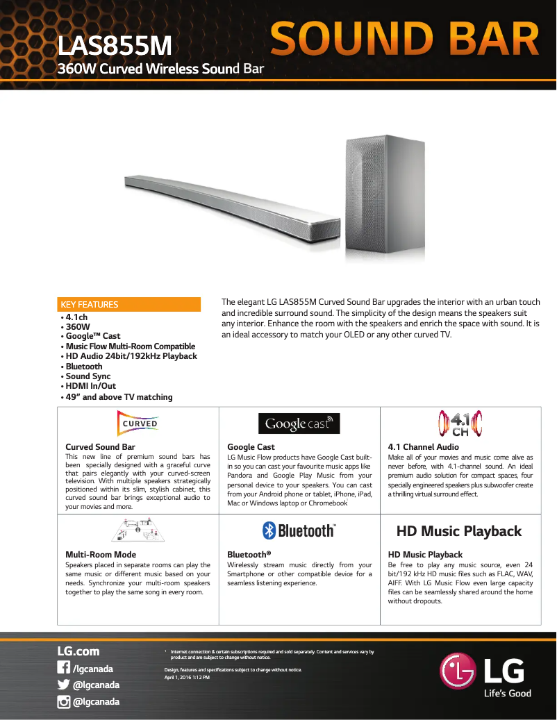 Image de la première page du manuel de l'appareil LAS855M