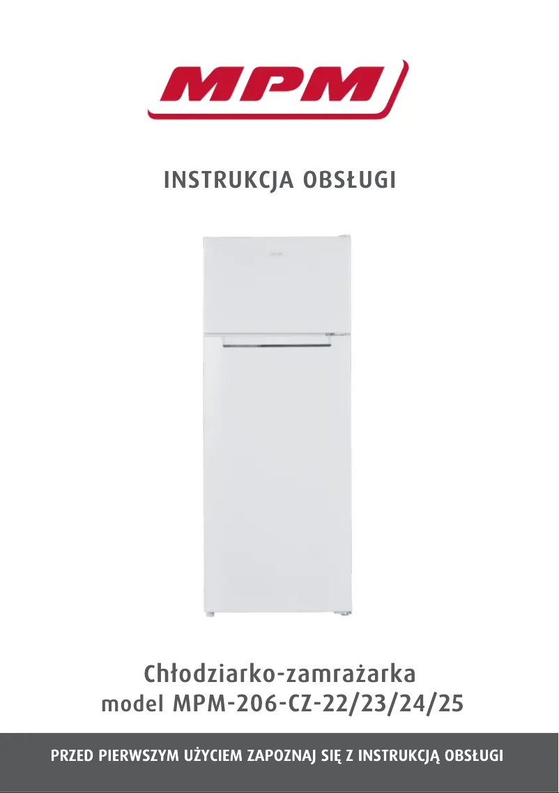 Page 1 de la notice Manuel utilisateur MPM MPM-206-CZ-23