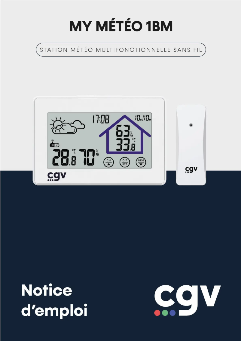 Page n°1 - Manuel utilisateur CGV My Météo 1BM