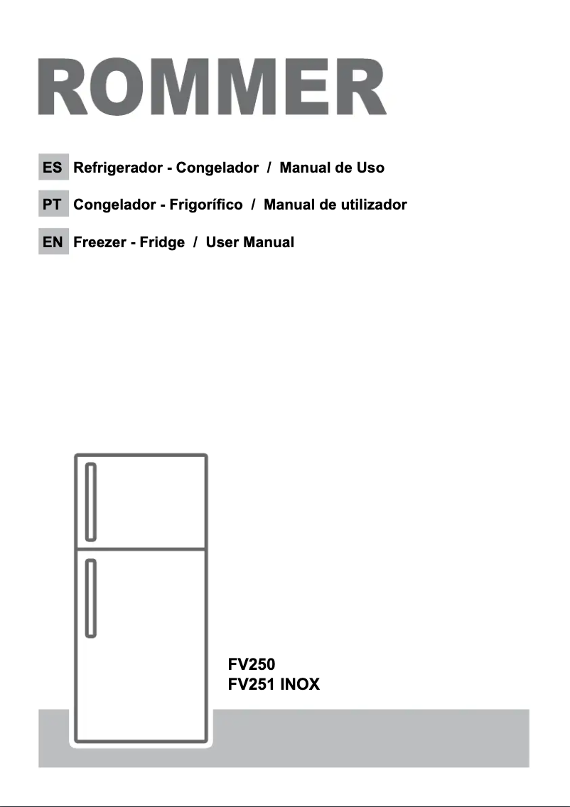 Page 1 de la notice Manuel utilisateur Rommer FV 251 NOX