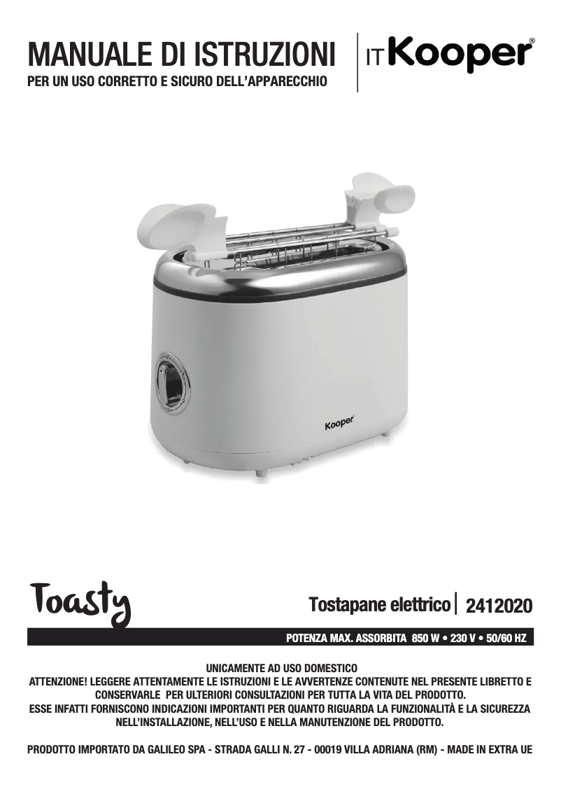 Image de la première page du manuel de l'appareil 2412020