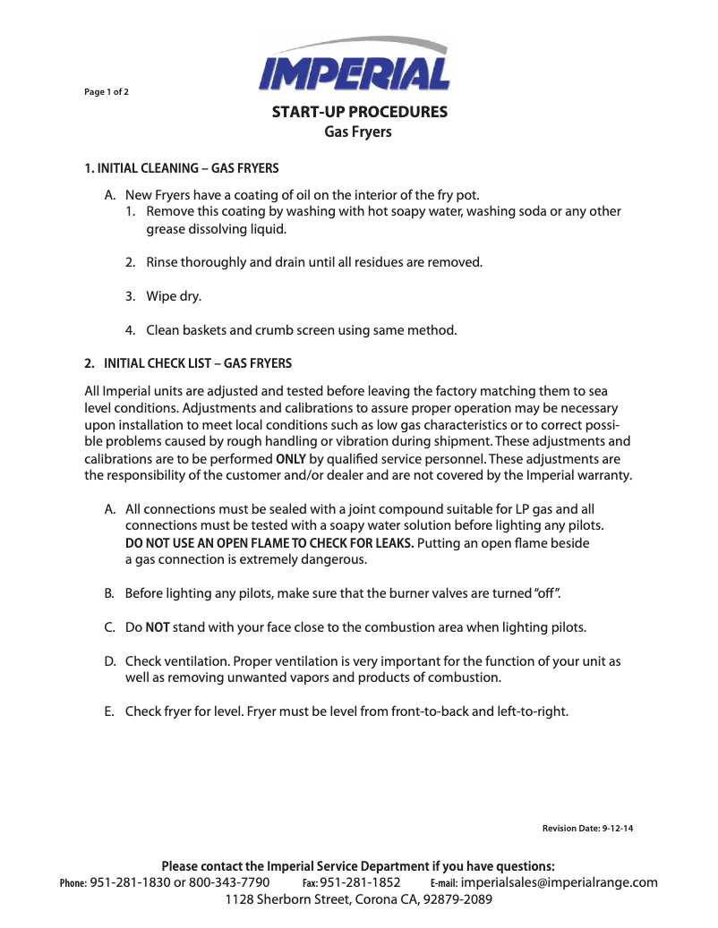 Página 1 del manual Manual de usuario Imperial IFS-2525