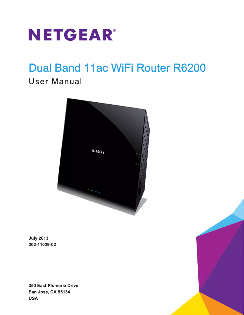 Page 1 de la notice Manuel utilisateur Netgear R6200