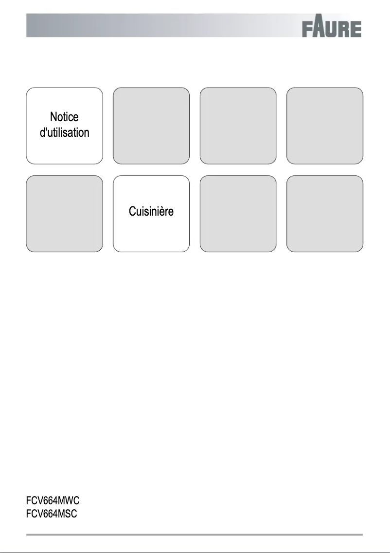 Page n°1 - Manuel utilisateur Faure FCV664MWC