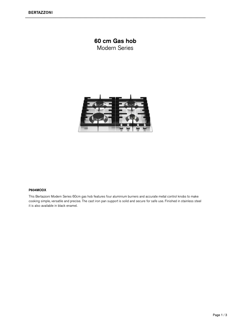 Image de la première page du manuel de l'appareil P604MODX