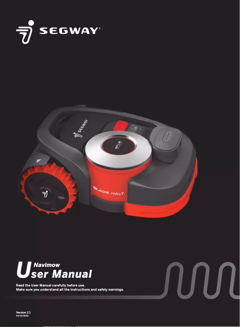 Page 1 de la notice Manuel utilisateur Segway Navimow H500E