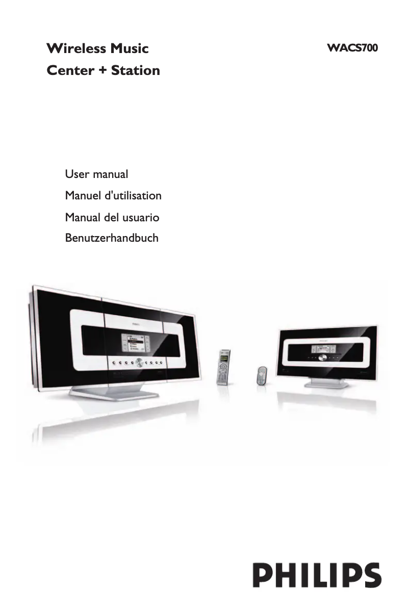 Page n°1 - Manuel utilisateur Philips WAC700