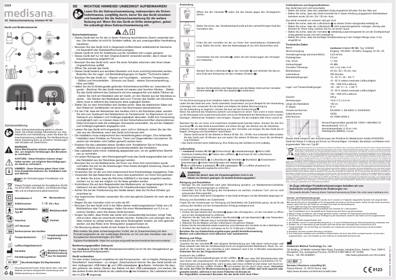 Página 1 del manual Manual de usuario Medisana IN 165