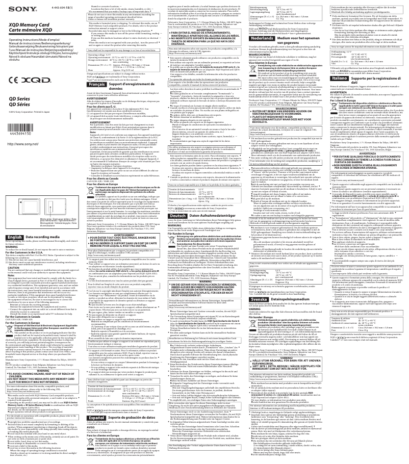 Image de la première page du manuel de l'appareil QD-G64E