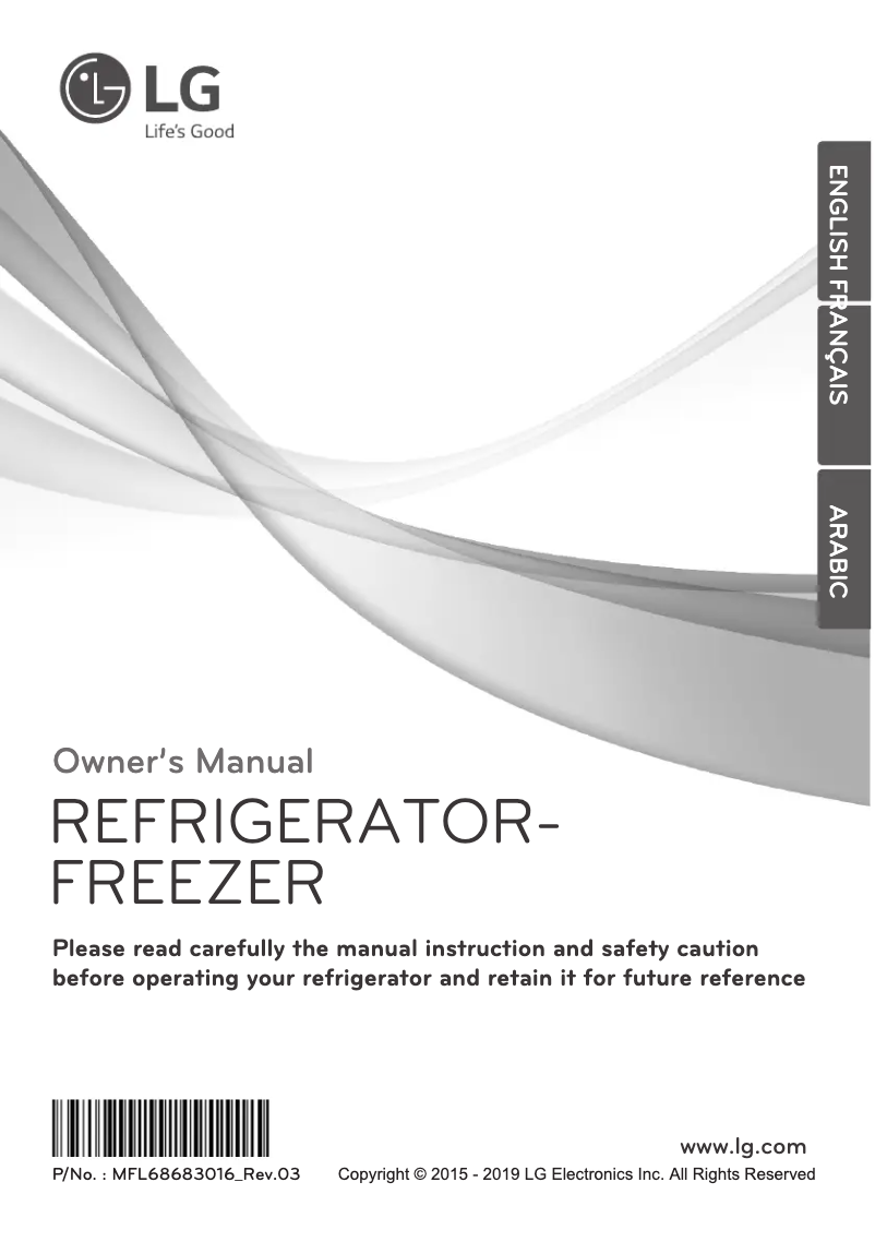 Image de la première page du manuel de l'appareil GR-C222SLCN