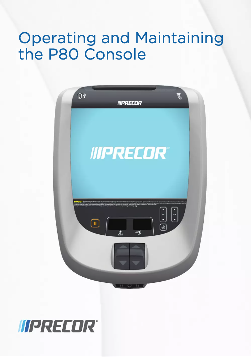 Page 1 de la notice Manuel utilisateur Precor EFX 885