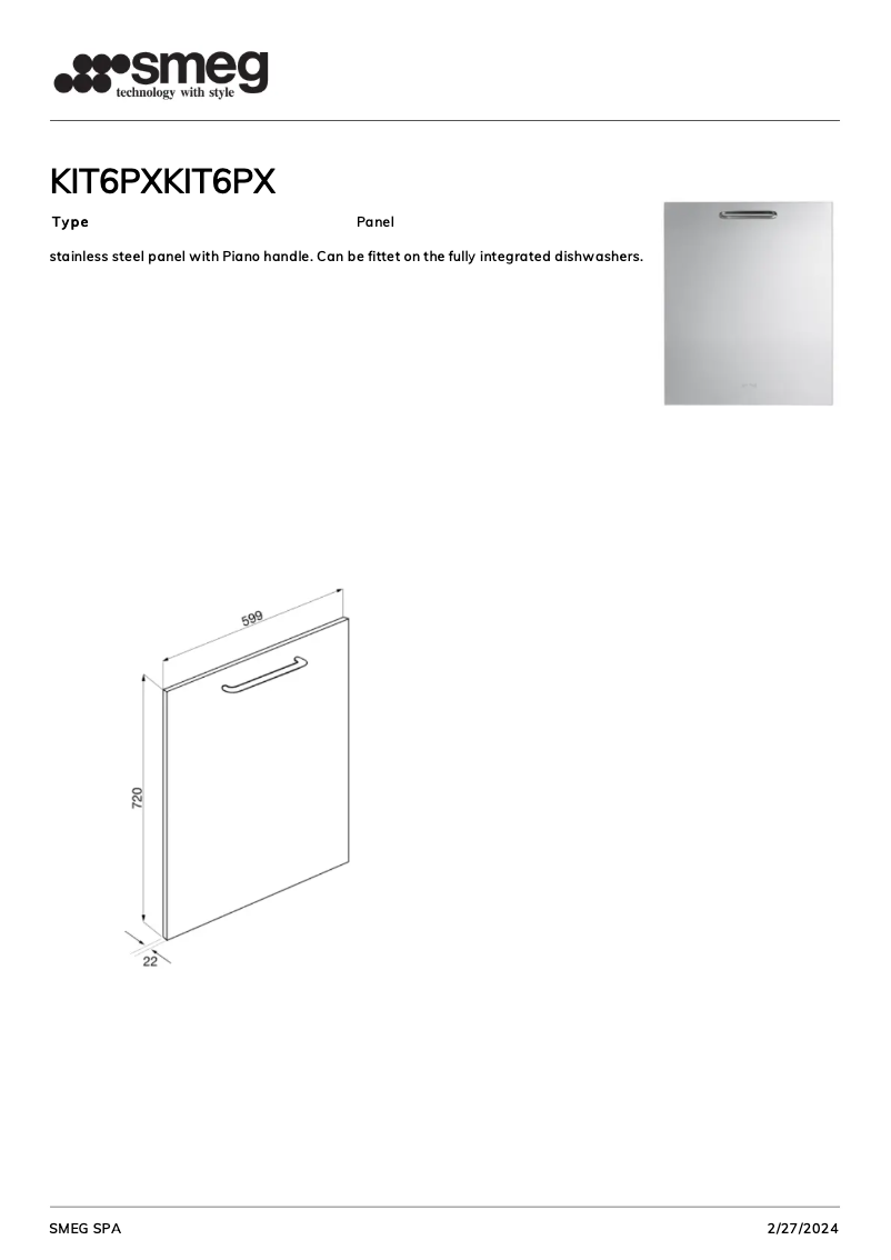 Image de la première page du manuel de l'appareil KIT6PX