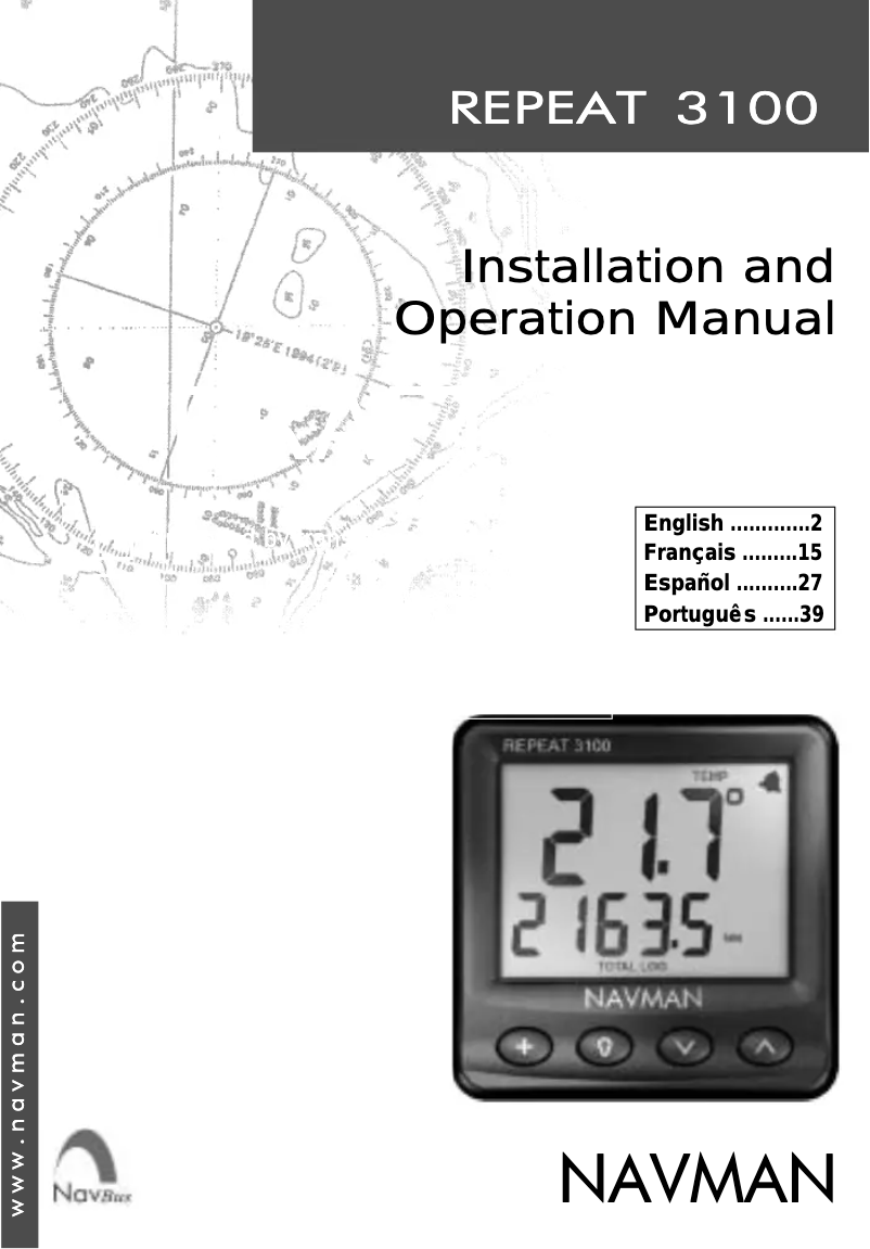 Página 1 del manual Manual de usuario Navman Repeat 3100