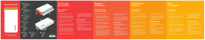 Image de la première page du manuel de l'appareil Hi-Print 2x3