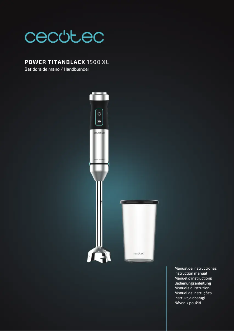 Image de la première page du manuel de l'appareil Power Titan 1500 XL