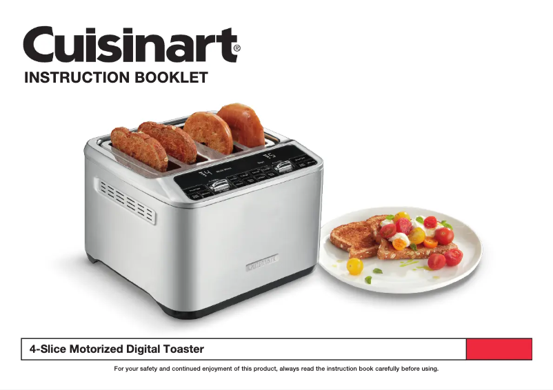 Page n°1 - Manuel utilisateur Cuisinart CPT-540