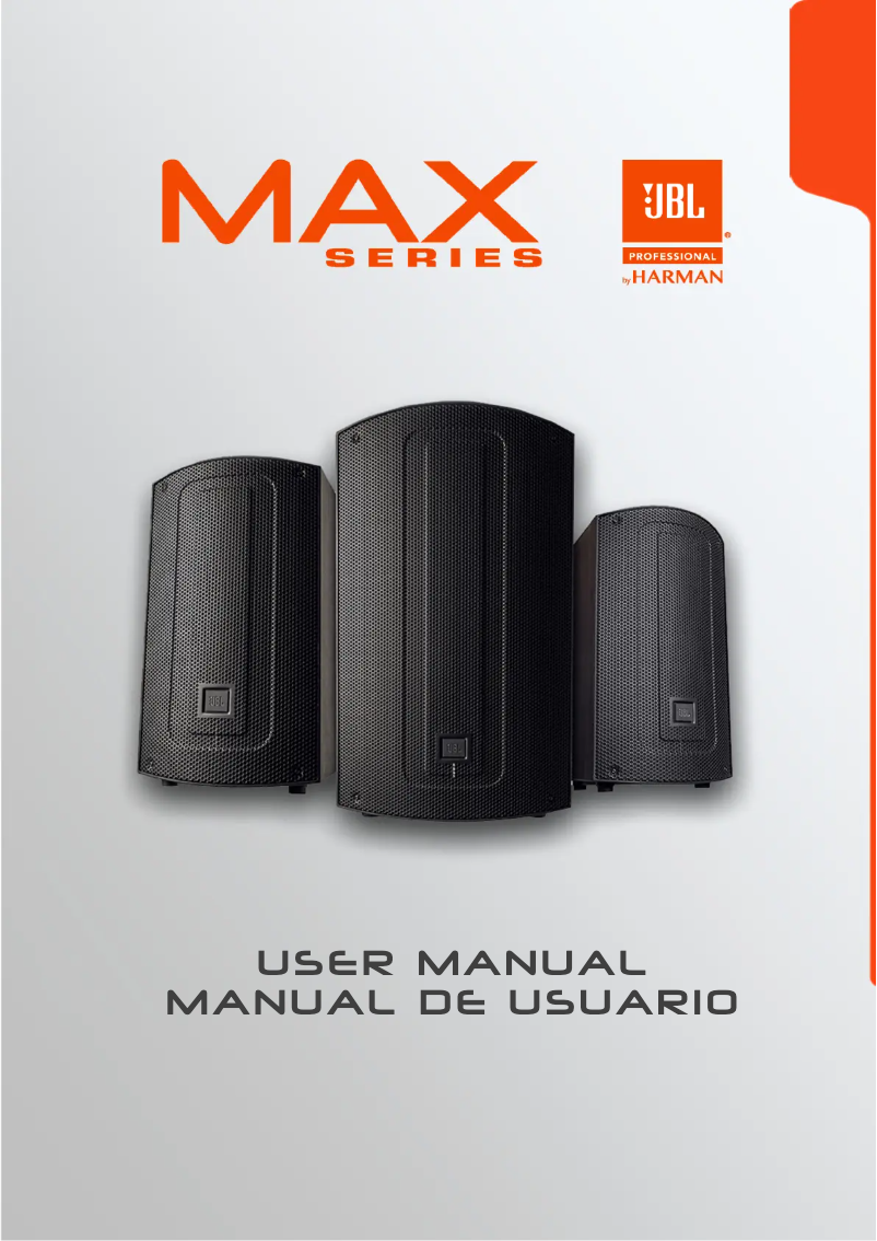 Page 1 de la notice Manuel utilisateur JBL MAX 15