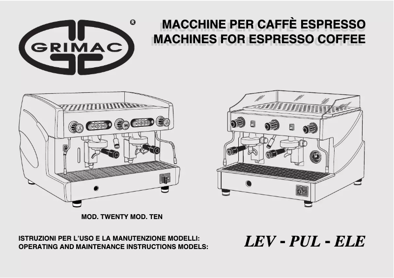 Image de la première page du manuel de l'appareil Ten