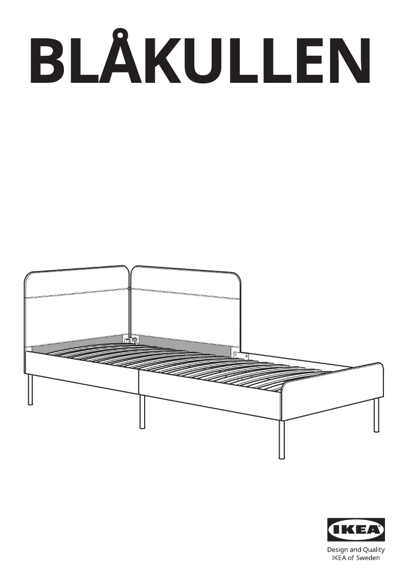 Page 1 de la notice Manuel utilisateur Ikea BLÅKULLEN 105.057.16