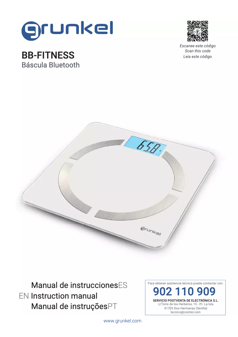 Image de la première page du manuel de l'appareil BB-FITNESS