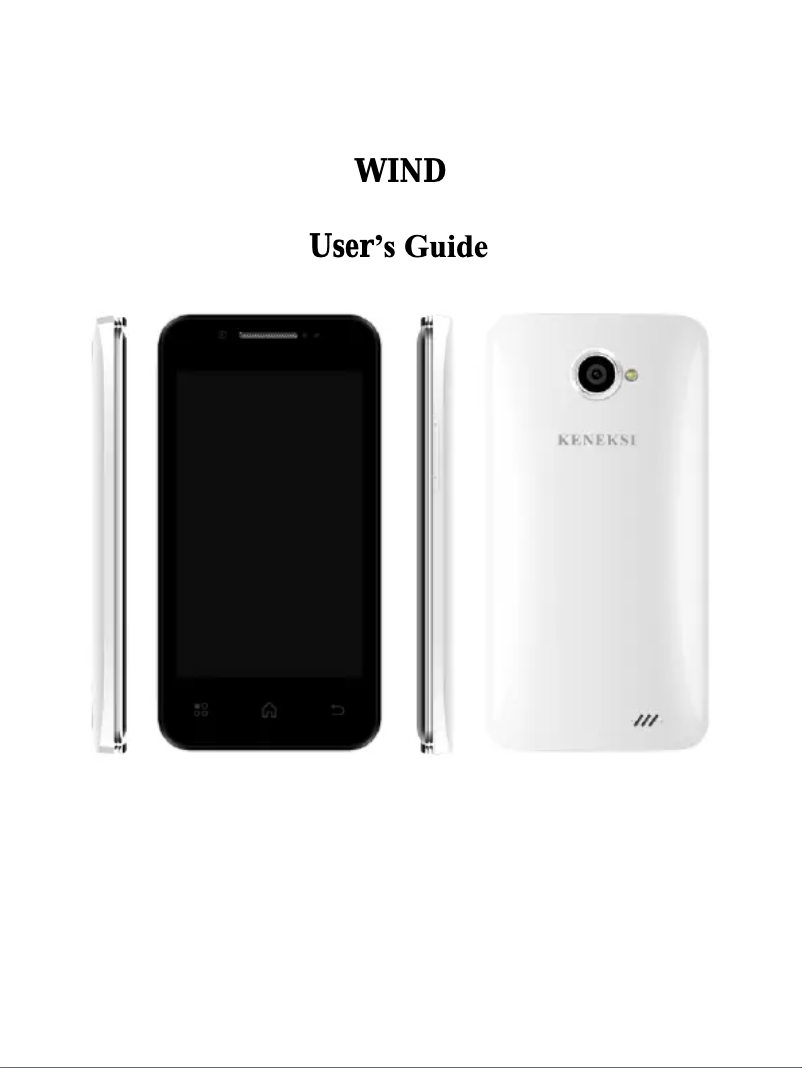 Page n°1 - Manuel utilisateur Keneksi Wind