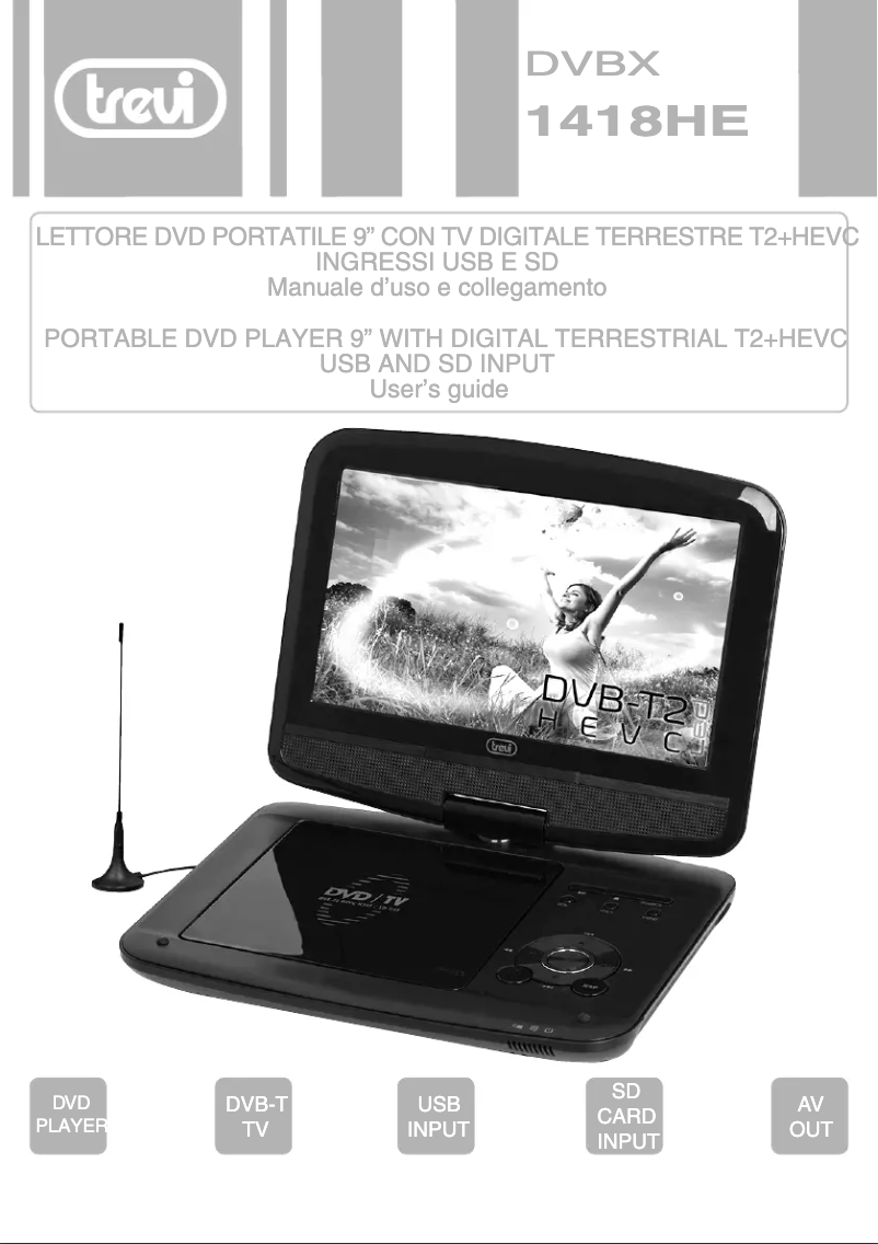 Page 1 de la notice Manuel utilisateur Trevi DVBX 1418 HE