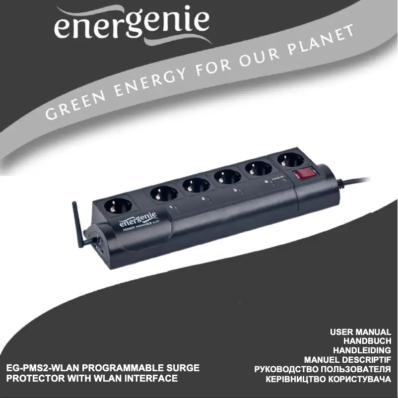 Page 1 de la notice Manuel utilisateur EnerGenie EG-PMS2-WLAN