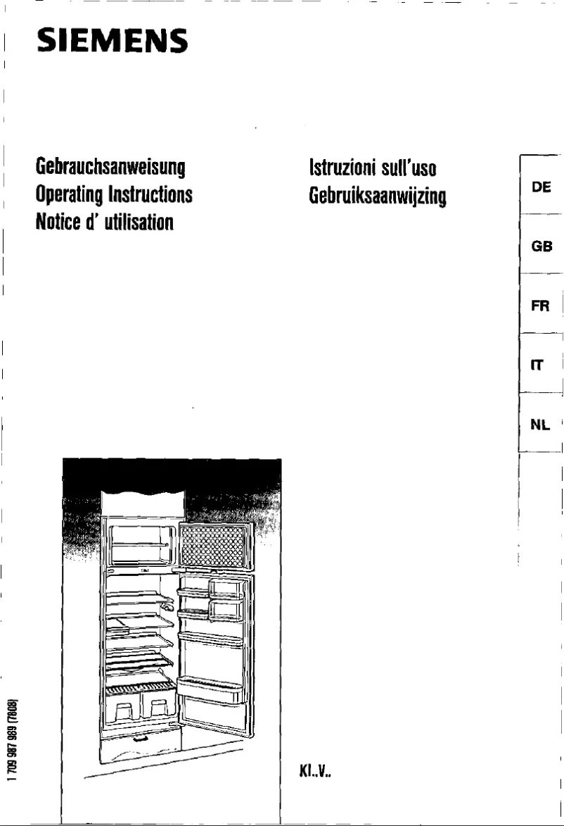 Page n°1 - Manuel utilisateur Siemens KI22V74