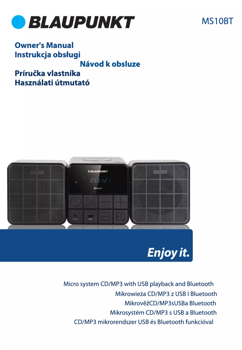 Imagen de la primera página del manual del dispositivo MS10BT