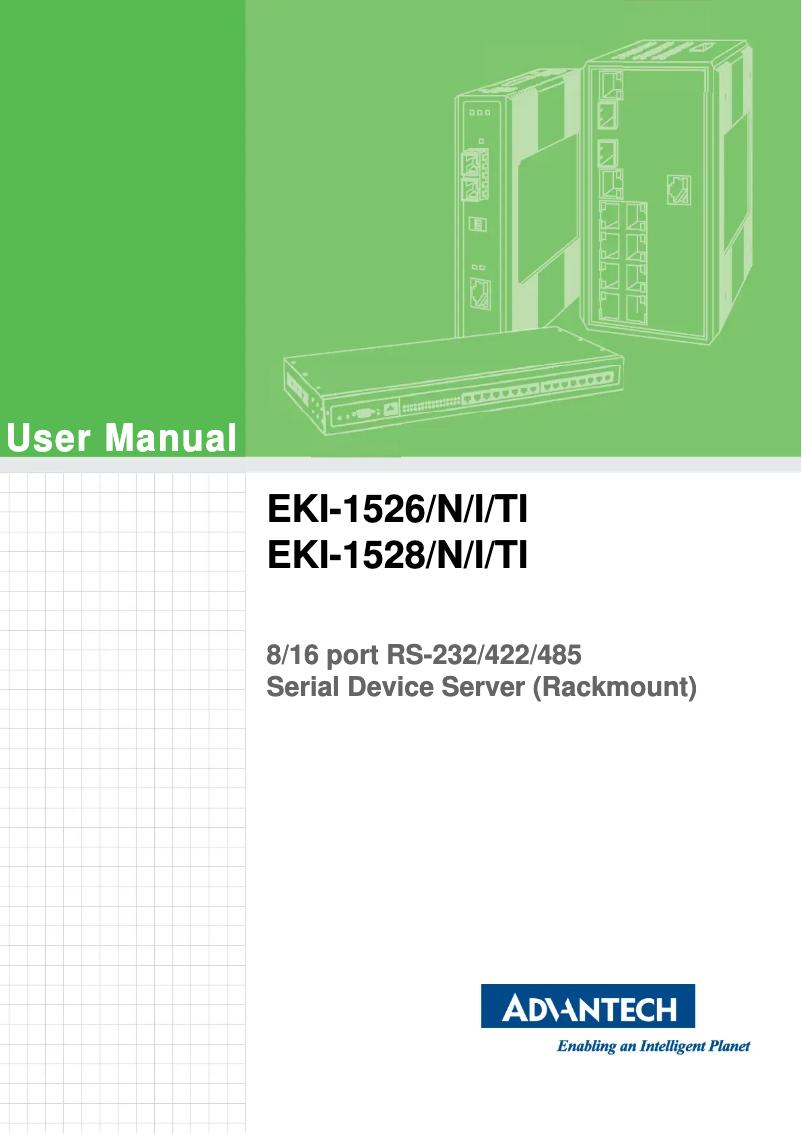 Page n°1 - Manuel utilisateur Advantech EKI-1526T-VDC-CE