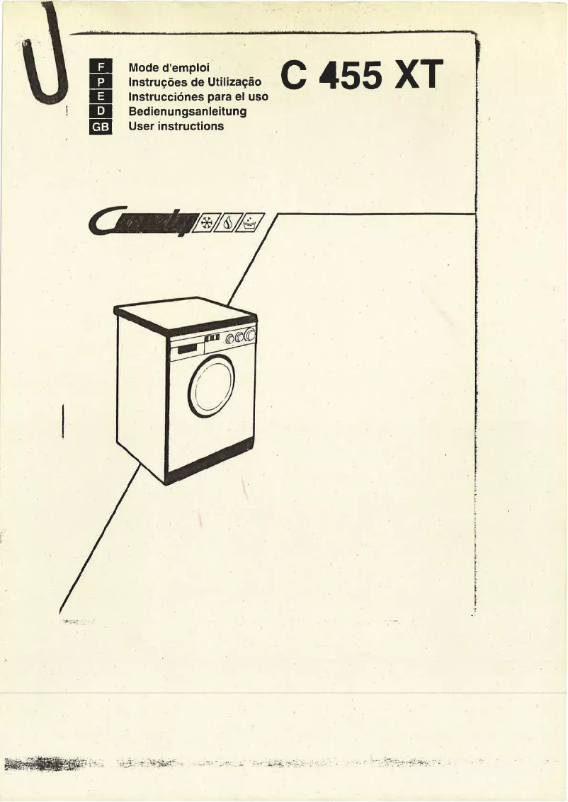 Image de la première page du manuel de l'appareil C455XT