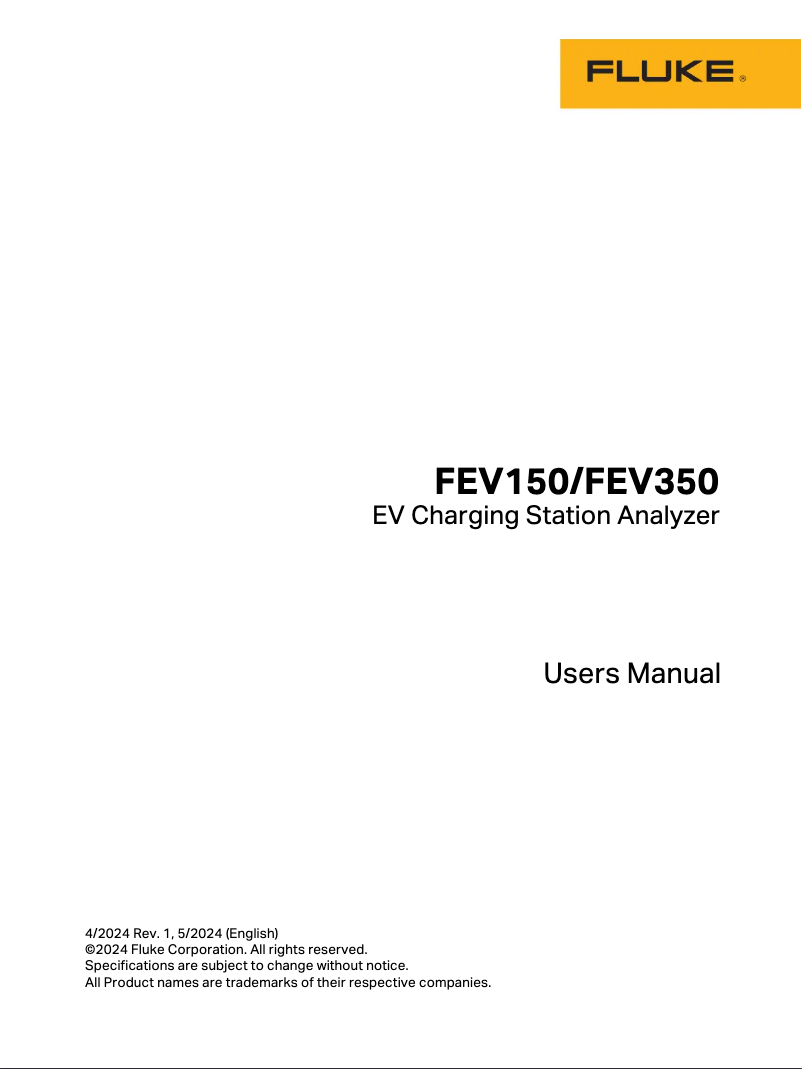 Image de la première page du manuel de l'appareil FEV350