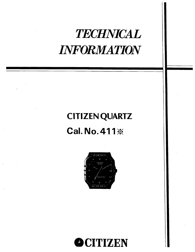 Image de la première page du manuel de l'appareil Cal 411X