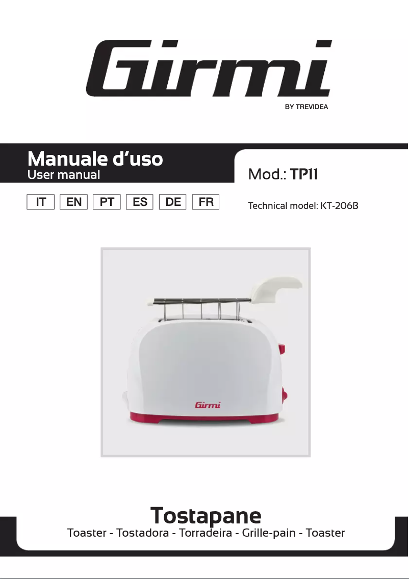 Page n°1 - Manuel utilisateur Girmi TP11